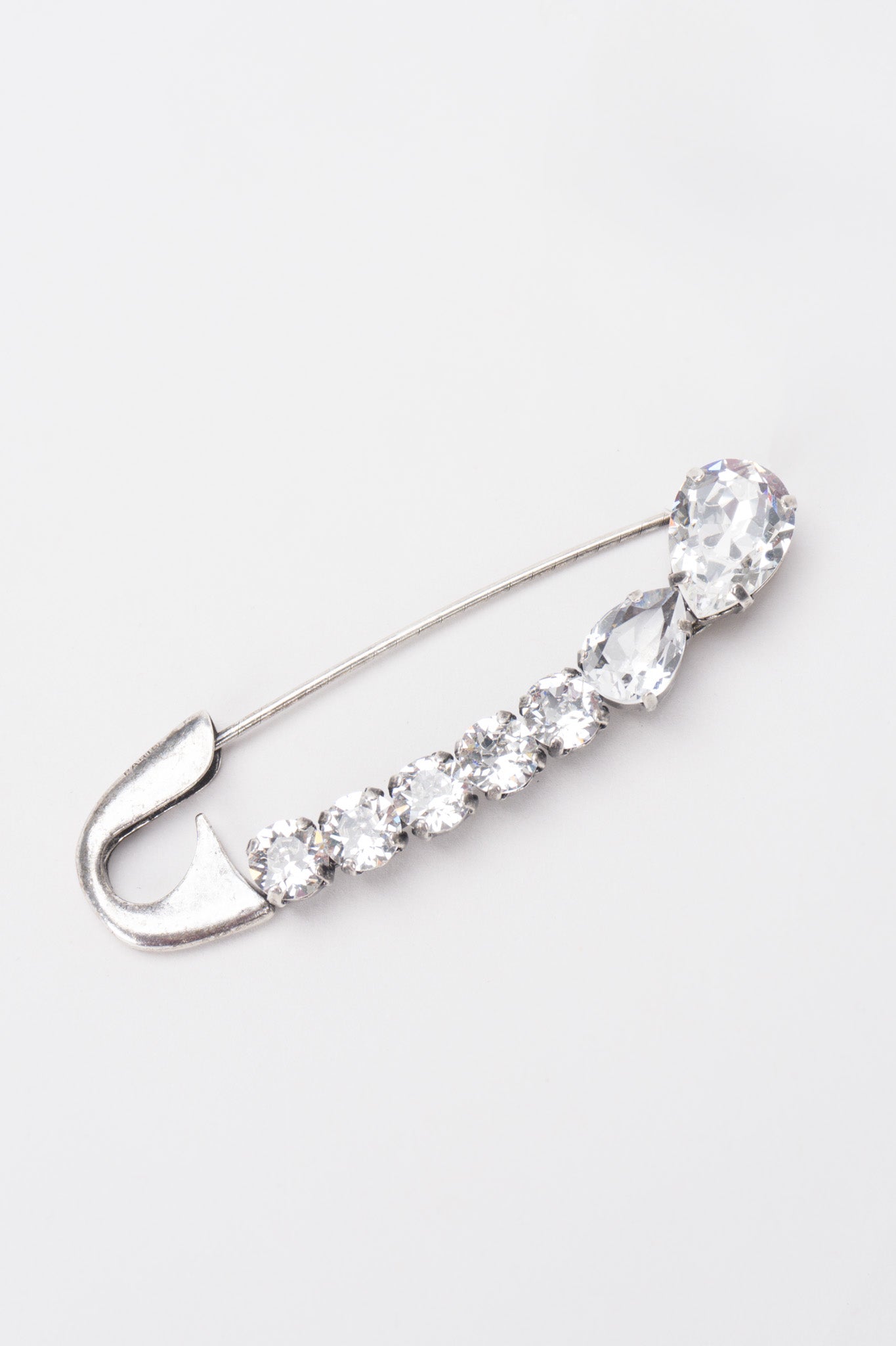 Sonia Rykiel Crystal Embellished Safety Pin Brooch