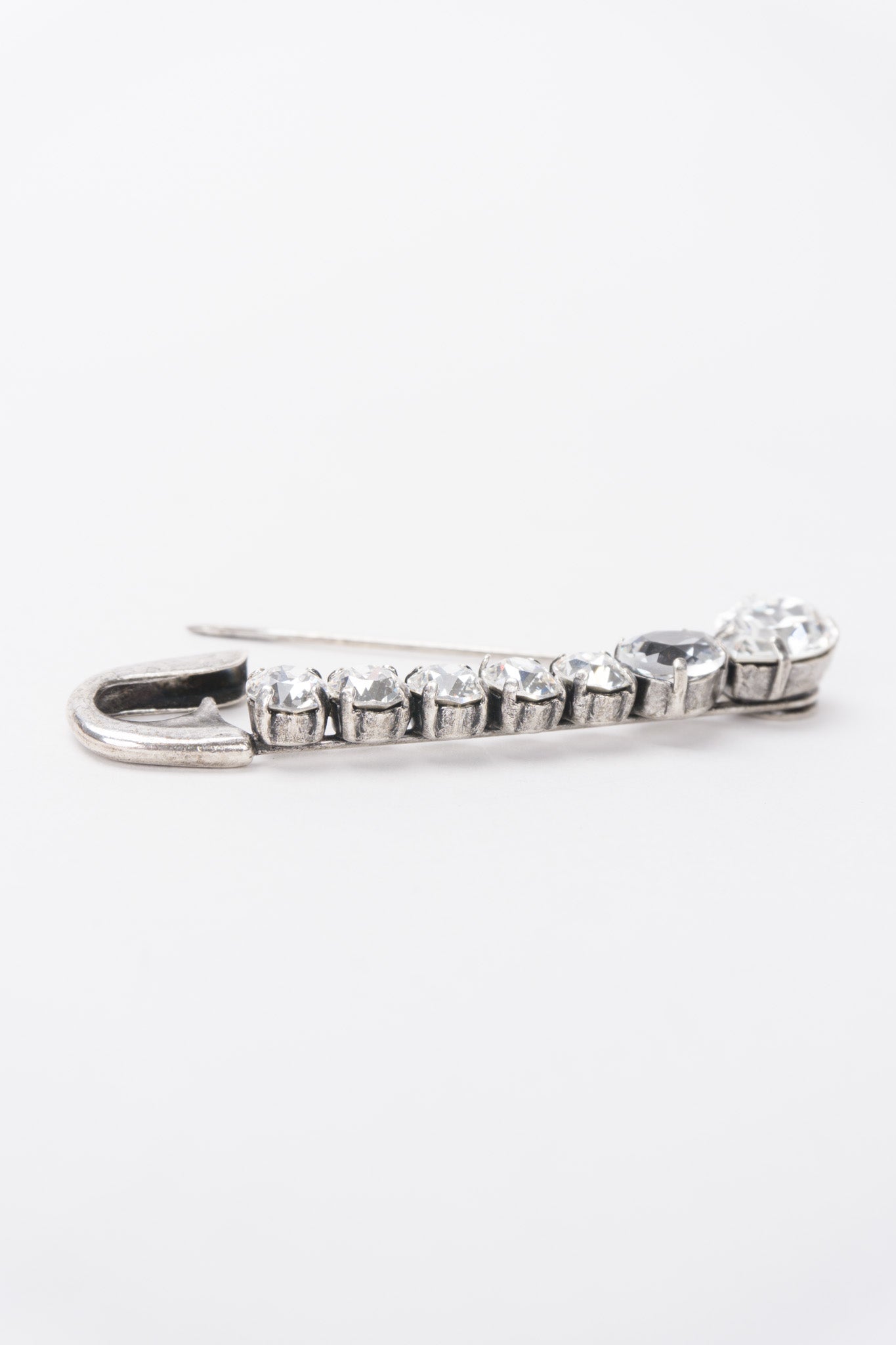 Sonia Rykiel Crystal Embellished Safety Pin Brooch