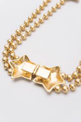 Shooting Stars and Moon Layered Matte Gold Necklace