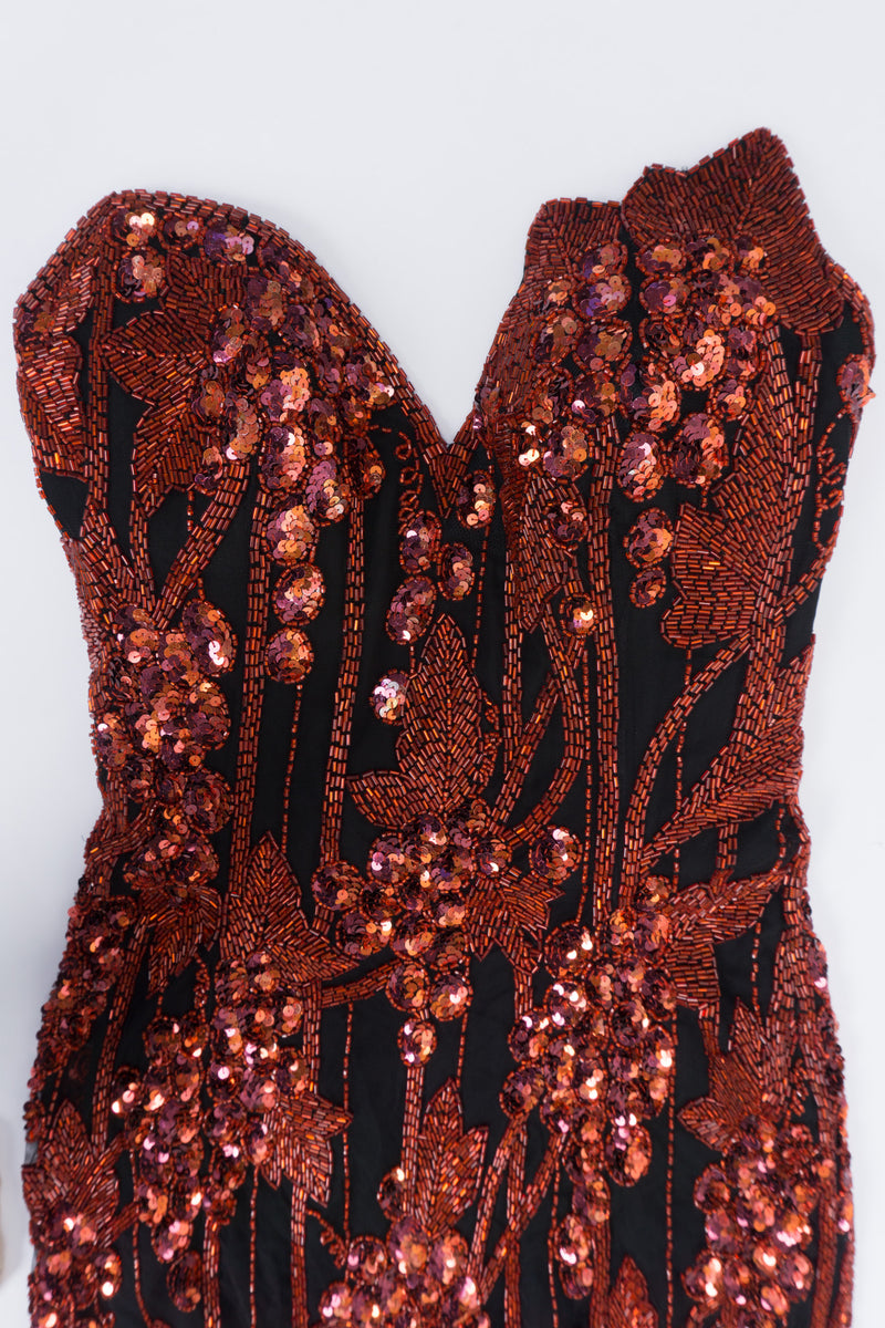 Bob Mackie Red Grapes Sequin Jessica Rabbit Gown