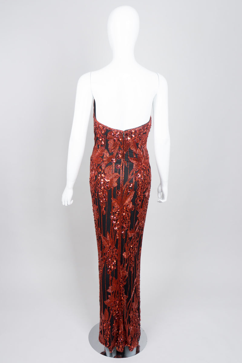 Bob Mackie Red Grapes Sequin Jessica Rabbit Gown