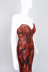 Bob Mackie Red Grapes Sequin Jessica Rabbit Gown