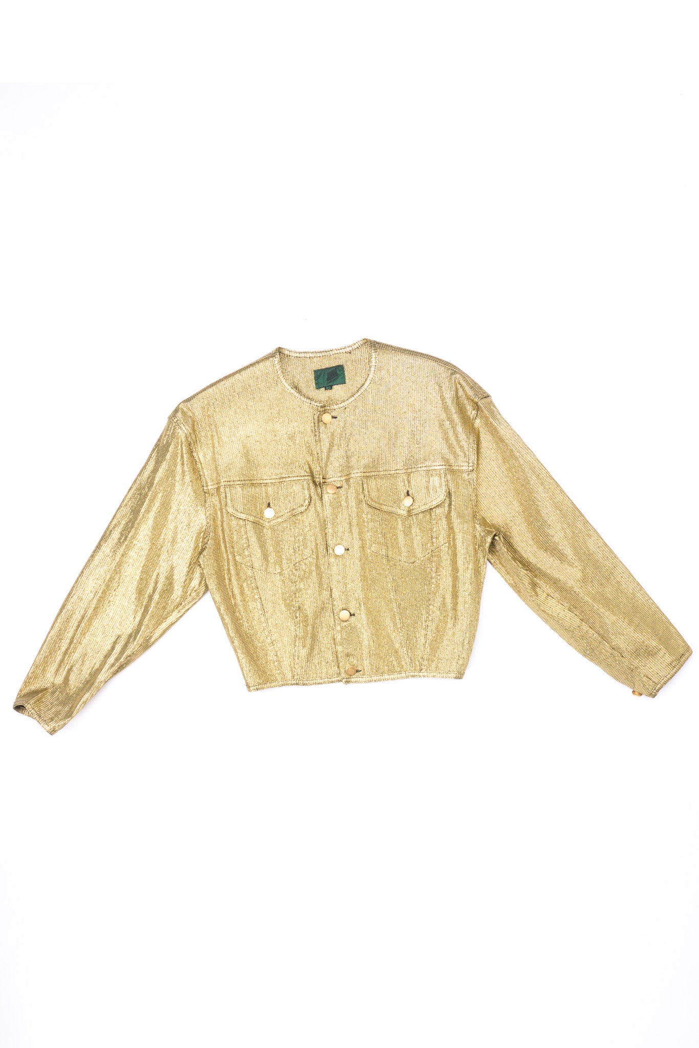 Jean Paul Gaultier Junior Gaultier Metallic Gold Jean Jacket