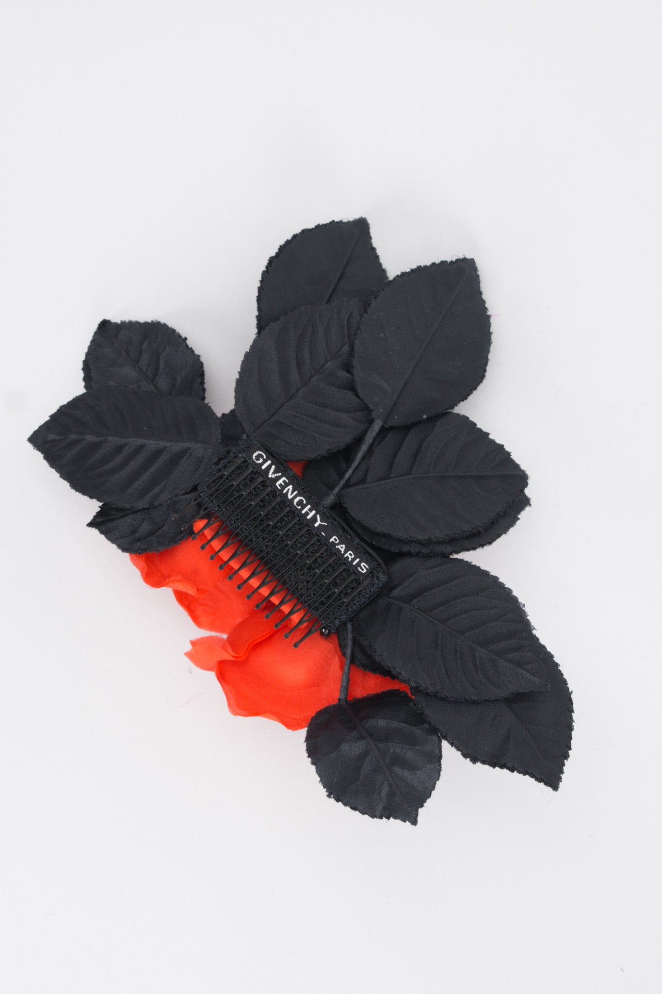 Givenchy Silk Velvet Flamenco Rose Flower Haircomb