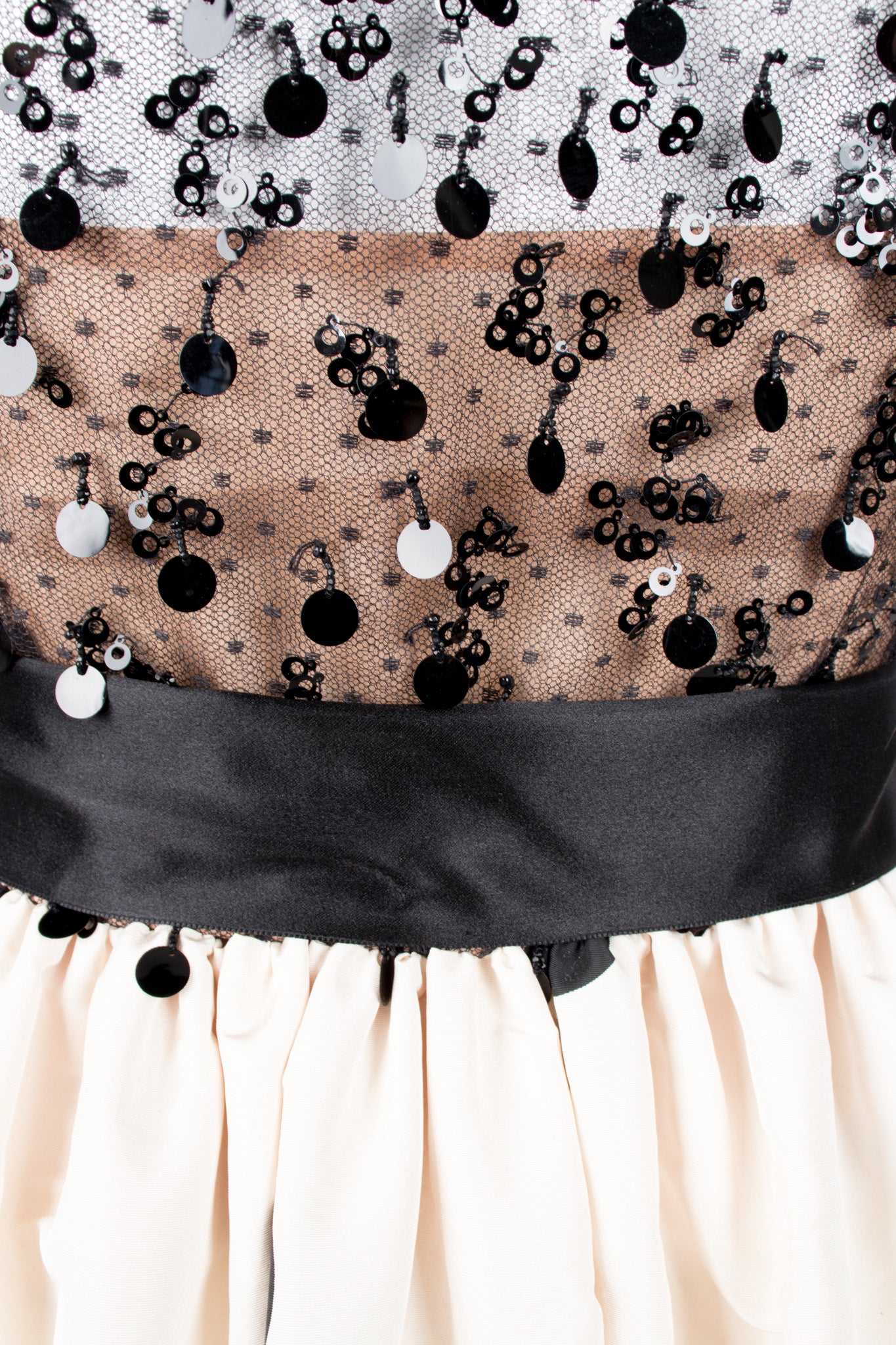 Givenchy Vintage Lace Taffeta Dot Gown