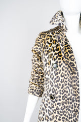 Glenbrook Long Faux Leopard Fur Coat