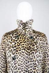 Glenbrook Long Faux Leopard Fur Coat