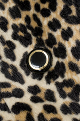 Glenbrook Long Faux Leopard Fur Coat