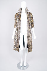 Glenbrook Long Faux Leopard Fur Coat