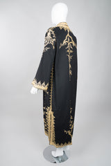 Embellished Woolen Gold Philosopher Vintage Moroccan Robe