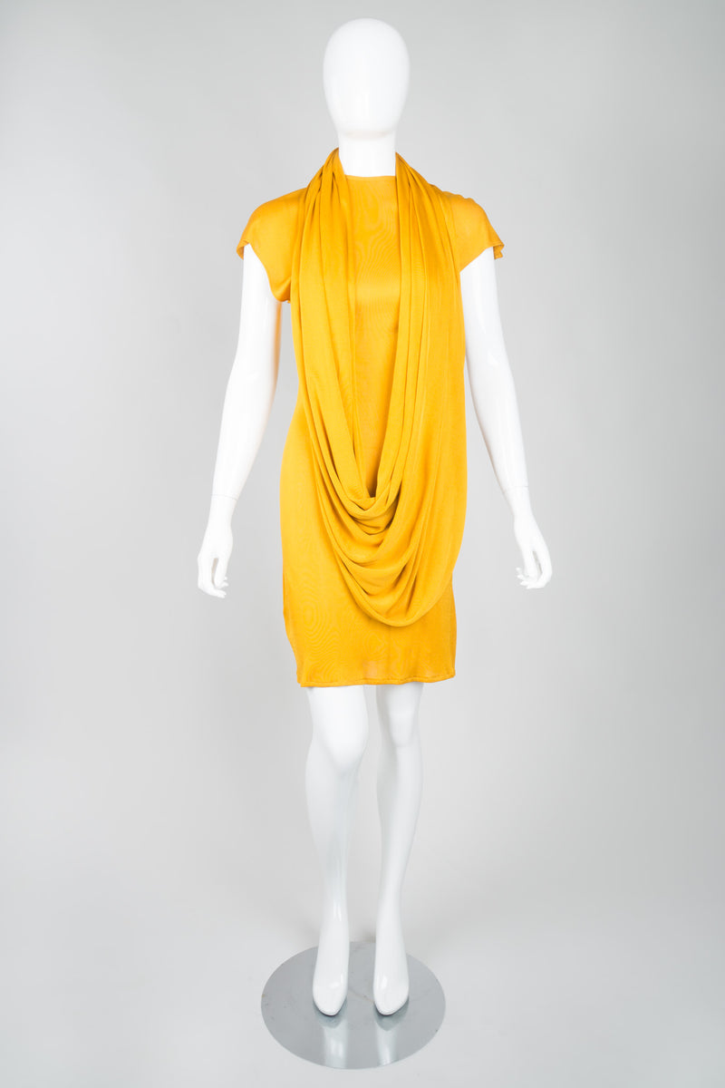 OMO Norma Kamali Monk Robe Sash Jersey Dress