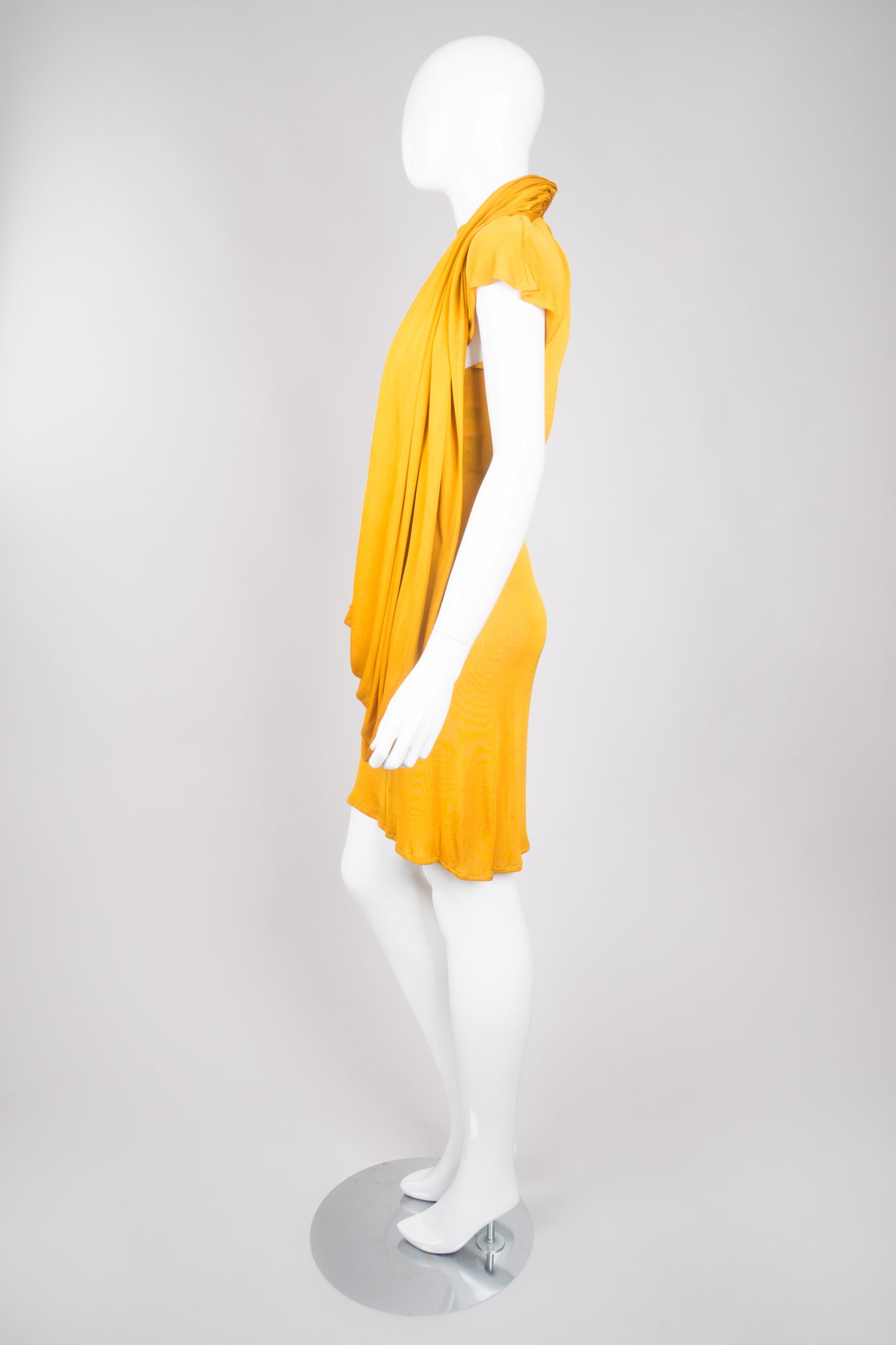 OMO Norma Kamali Monk Robe Sash Jersey Dress