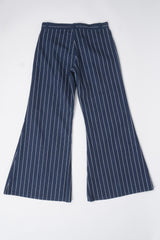 Comme Des Garçons Pinstripe Wide Leg Flare Jeans