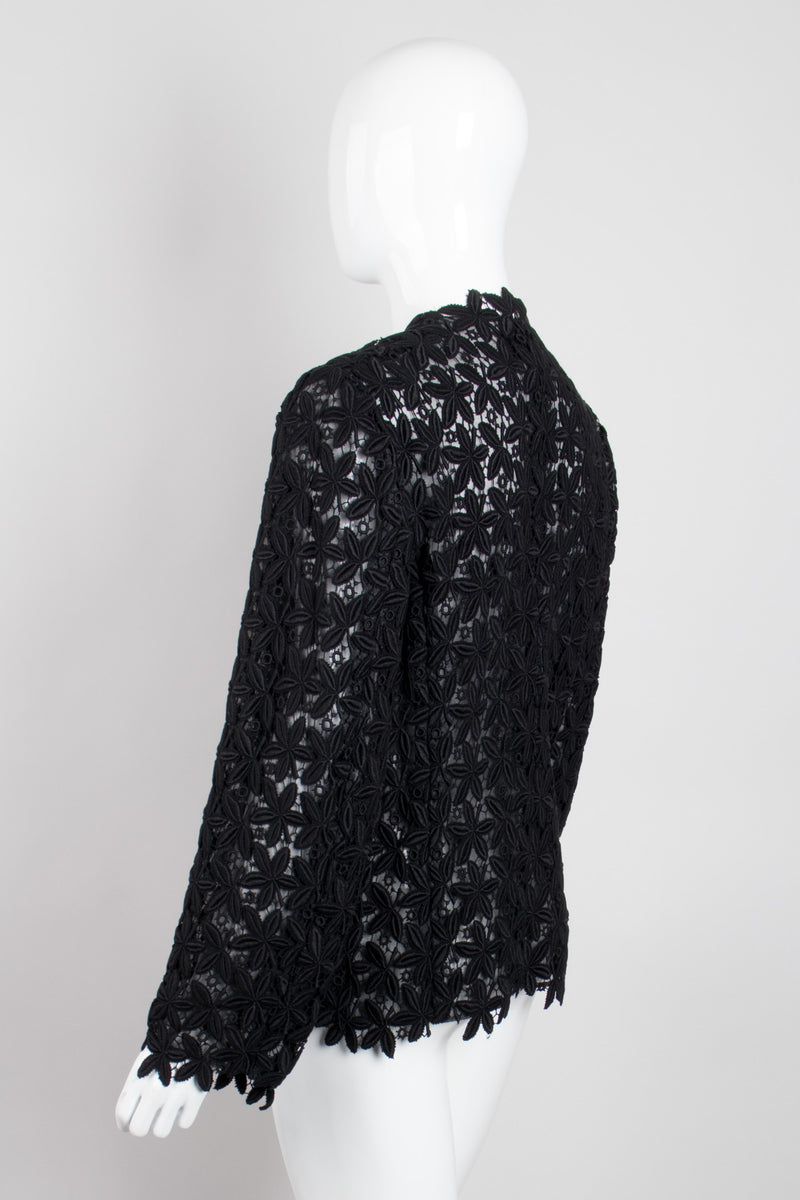 Comme des Garçons Floral Crochet Lace Mesh Jacket Cardigan