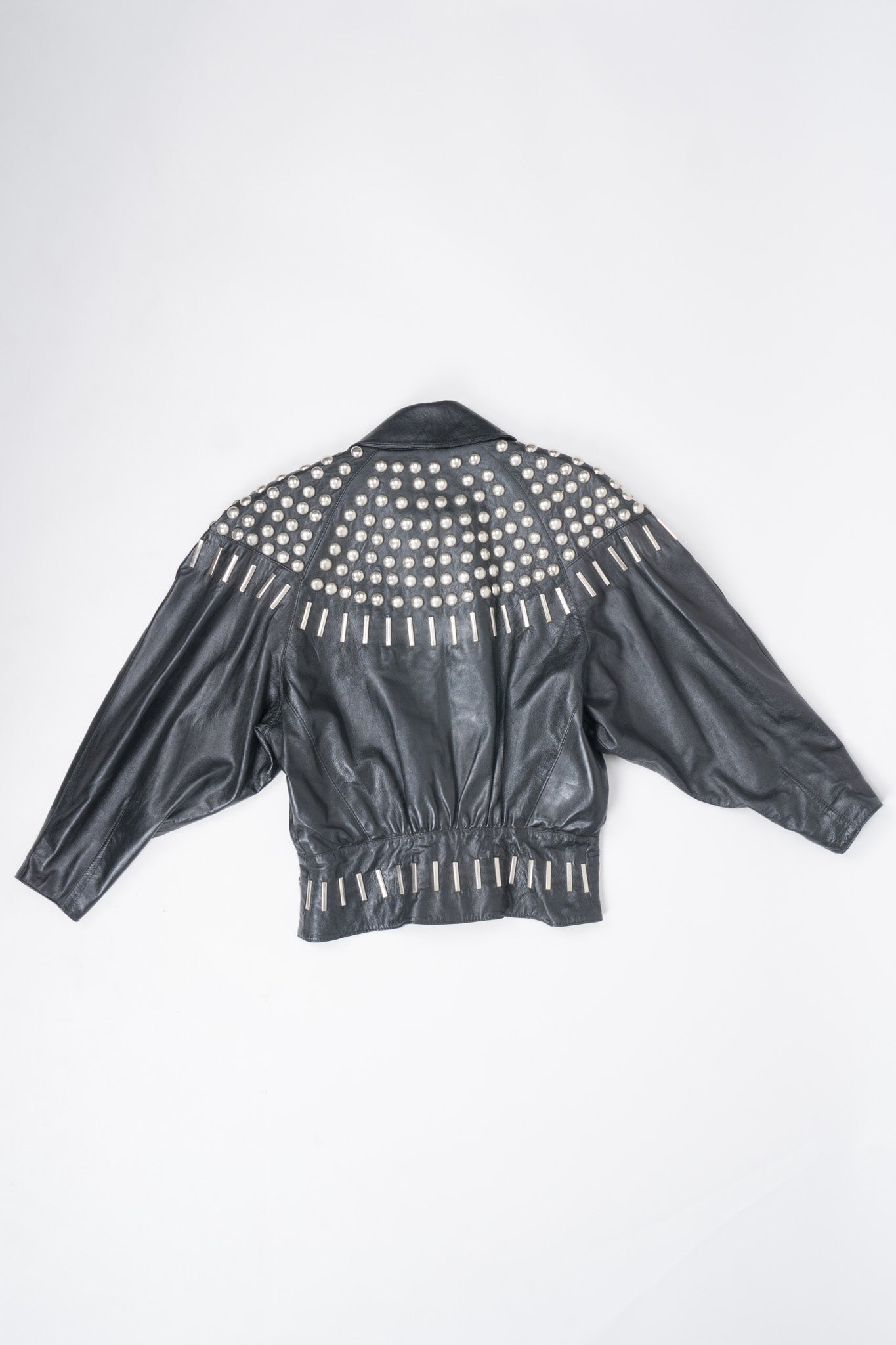 Begedor Dome Ball Stud Leather Jacket