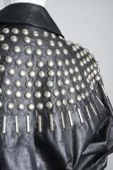 Begedor Dome Ball Stud Leather Jacket