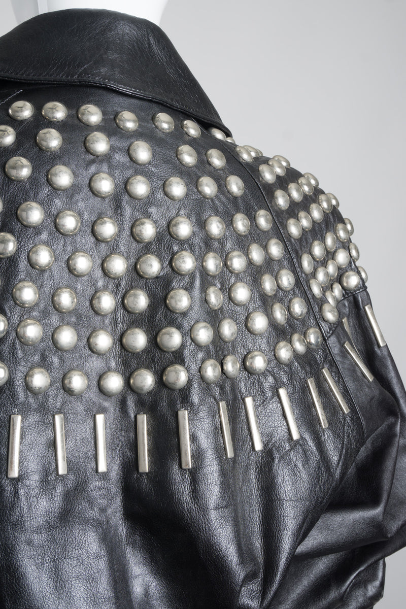 Begedor Dome Ball Stud Leather Jacket