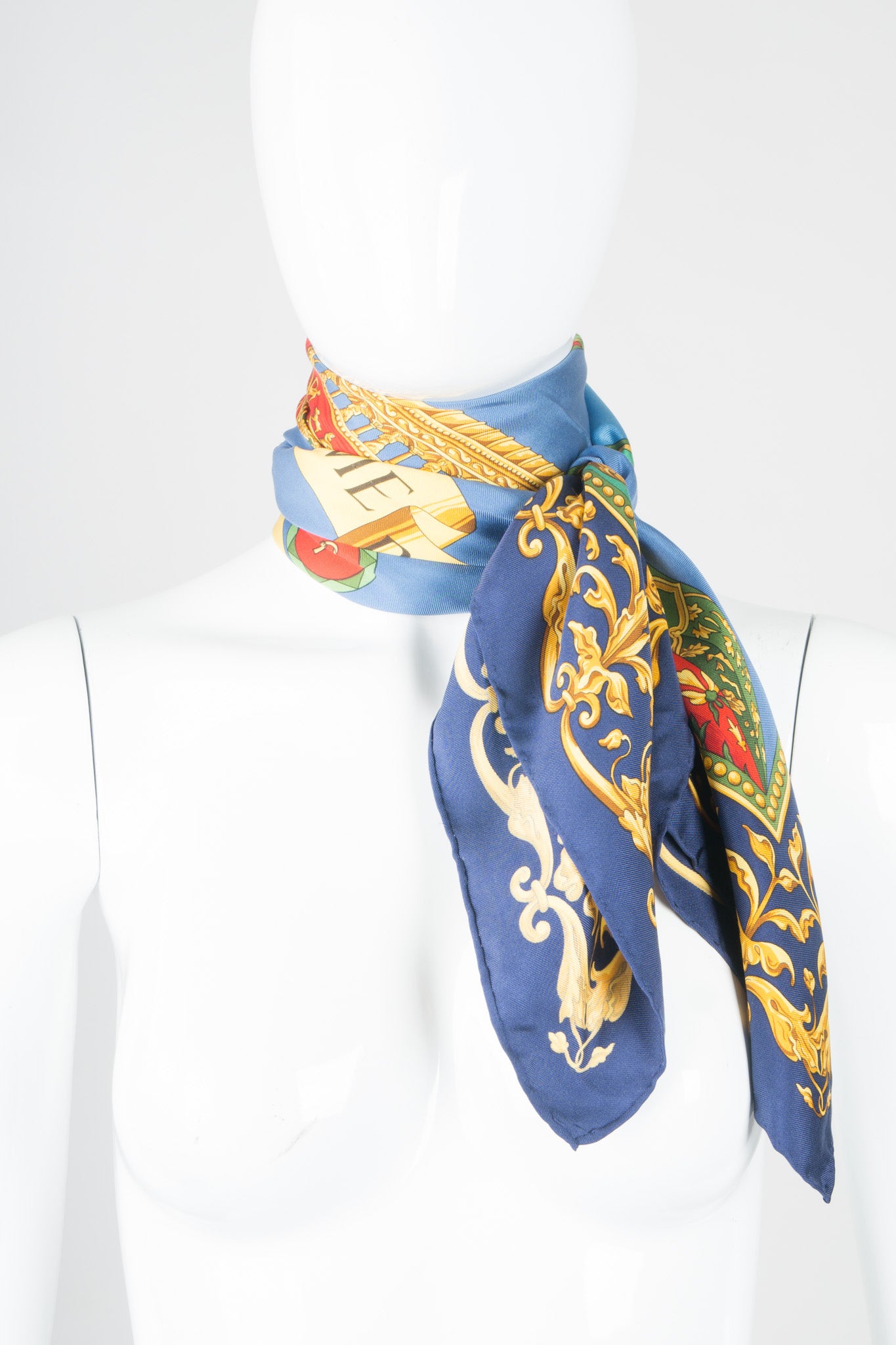 Roberta Di Camerino Italian Rowing Regatta Galley Ship Scarf