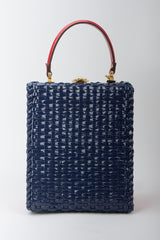 Lewis Woven Vinyl Plastic Basket Box Bag