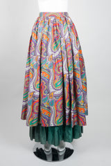 YSL Yves Saint Laurent Paisley Layered Skirt