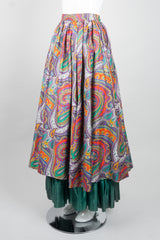 YSL Yves Saint Laurent Paisley Layered Skirt