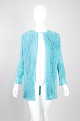 Mary McFadden Khaleesi GoT Wedding Vintage Pleated Tie Jacket