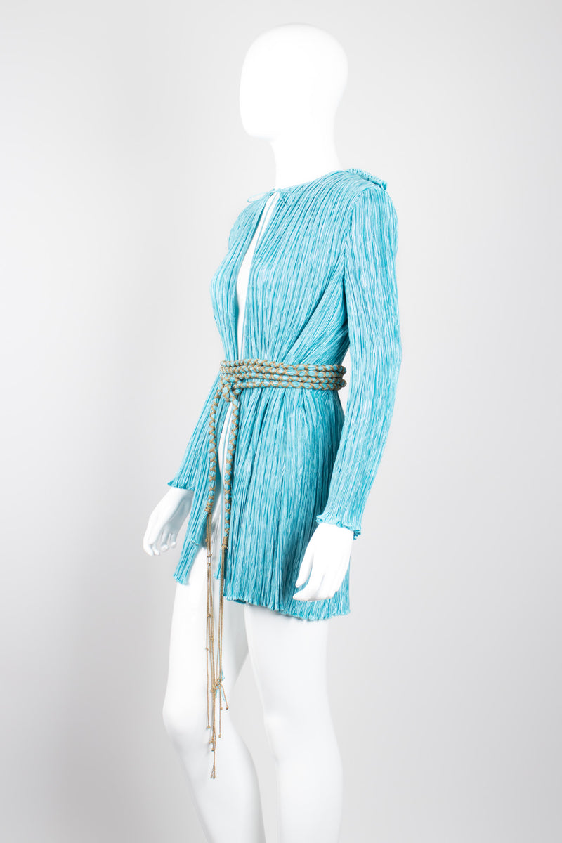 Mary McFadden Khaleesi GoT Wedding Vintage Pleated Tie Jacket