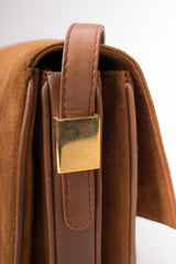 Lepanto 70s Rich Suede Shoulder Flap Bag