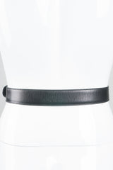 Celine Leather Horse Carriage Buckle Belt