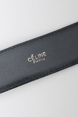 Celine Leather Horse Carriage Buckle Belt