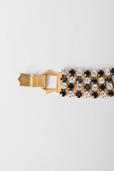 Vintage Rhinestone Checker Choker Collar