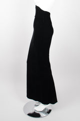 Donna Karan Ultra High Rise Empire Waist Velvet Mermaid Skirt