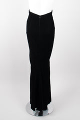 Donna Karan Ultra High Rise Empire Waist Velvet Mermaid Skirt