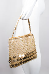 Rodo Vintage Beaded Paillette Mesh Handbag Purse