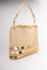 Rodo Vintage Beaded Paillette Mesh Handbag Purse