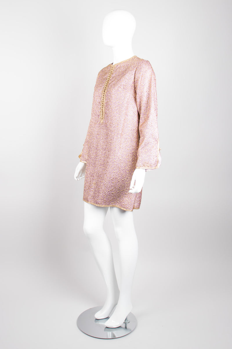 Au Chic Vintage Moroccan Golden Brocade Tunic