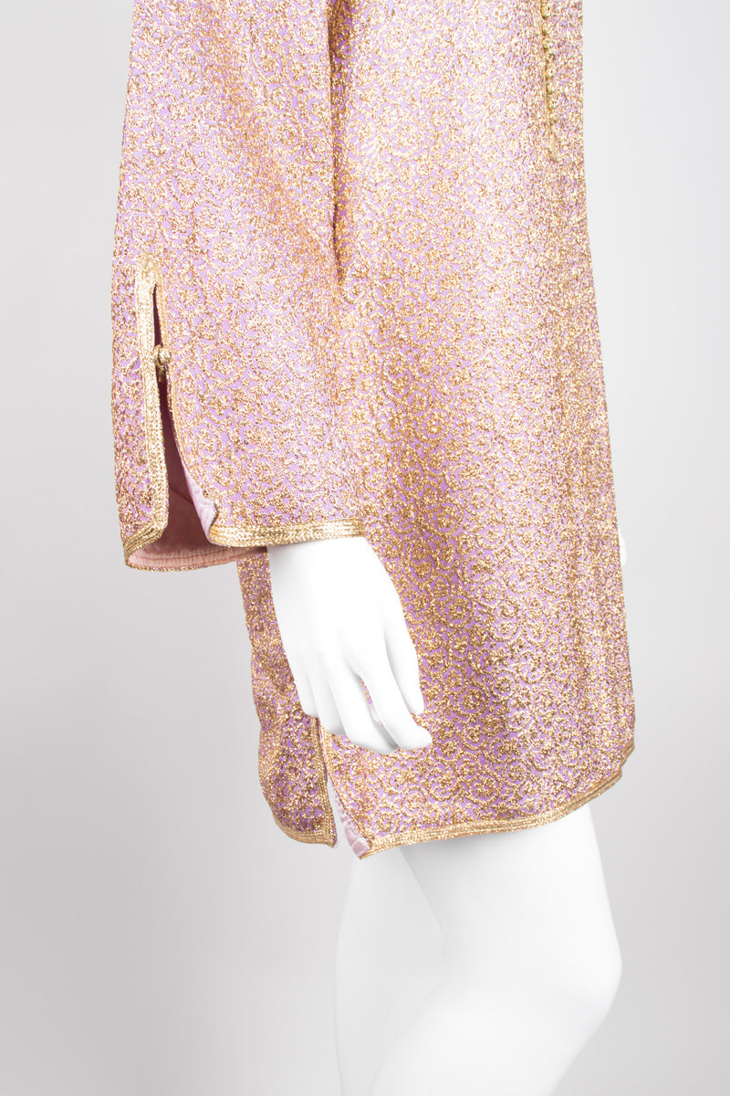 Au Chic Vintage Moroccan Golden Brocade Tunic