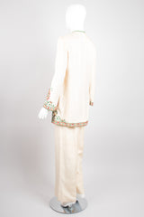 Harmay Embellished Indian Paisley Raw Silk Ethnic Tunic & Pant Set