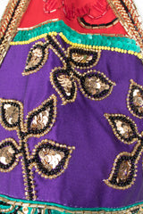 Victoria Royal Jewel Tone Embellished Halter Dress