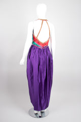 Victoria Royal Jewel Tone Embellished Halter Dress