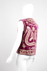 Moroccan Embellished Soutache Silk Velvet Vest