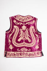 Moroccan Embellished Soutache Silk Velvet Vest