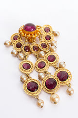 Vintage William DeLillo Amethyst Pearl Chandelier Earrings detail @ Recess LA