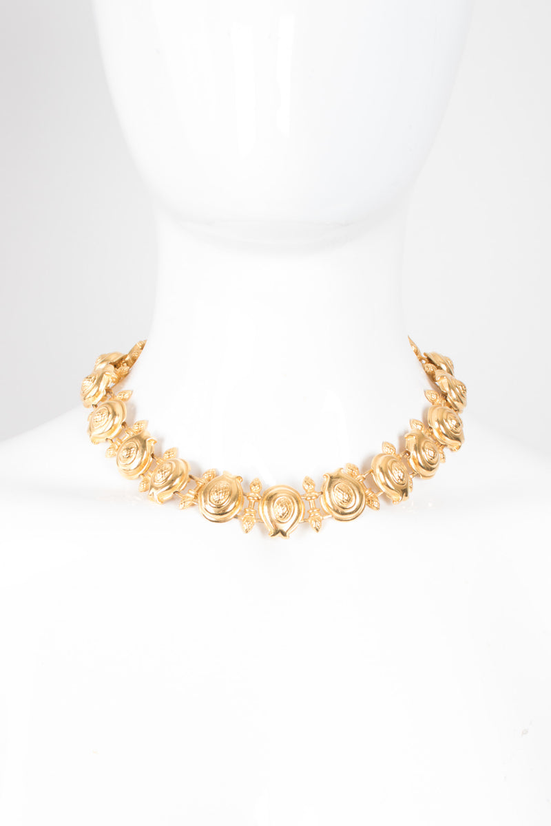 Fendi Artichoke Flower Collar Necklace