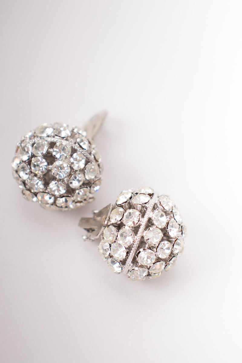 Rhinestone Disco Ball Earrings