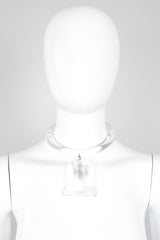 Judith Hendler Vintage Acrylic Lucite Prism Pendant Collar