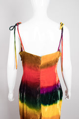 Recess Los Angeles Vintage Todd Oldham Velvet Rainbow Snow Cone Slip Dress