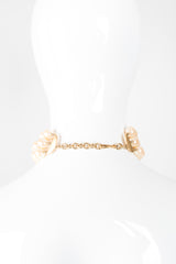 Monet Triple Strand Pearl Choker Necklace