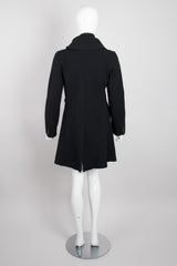 Comme des Garcons Knotted Scarf Collar A-Line Coat