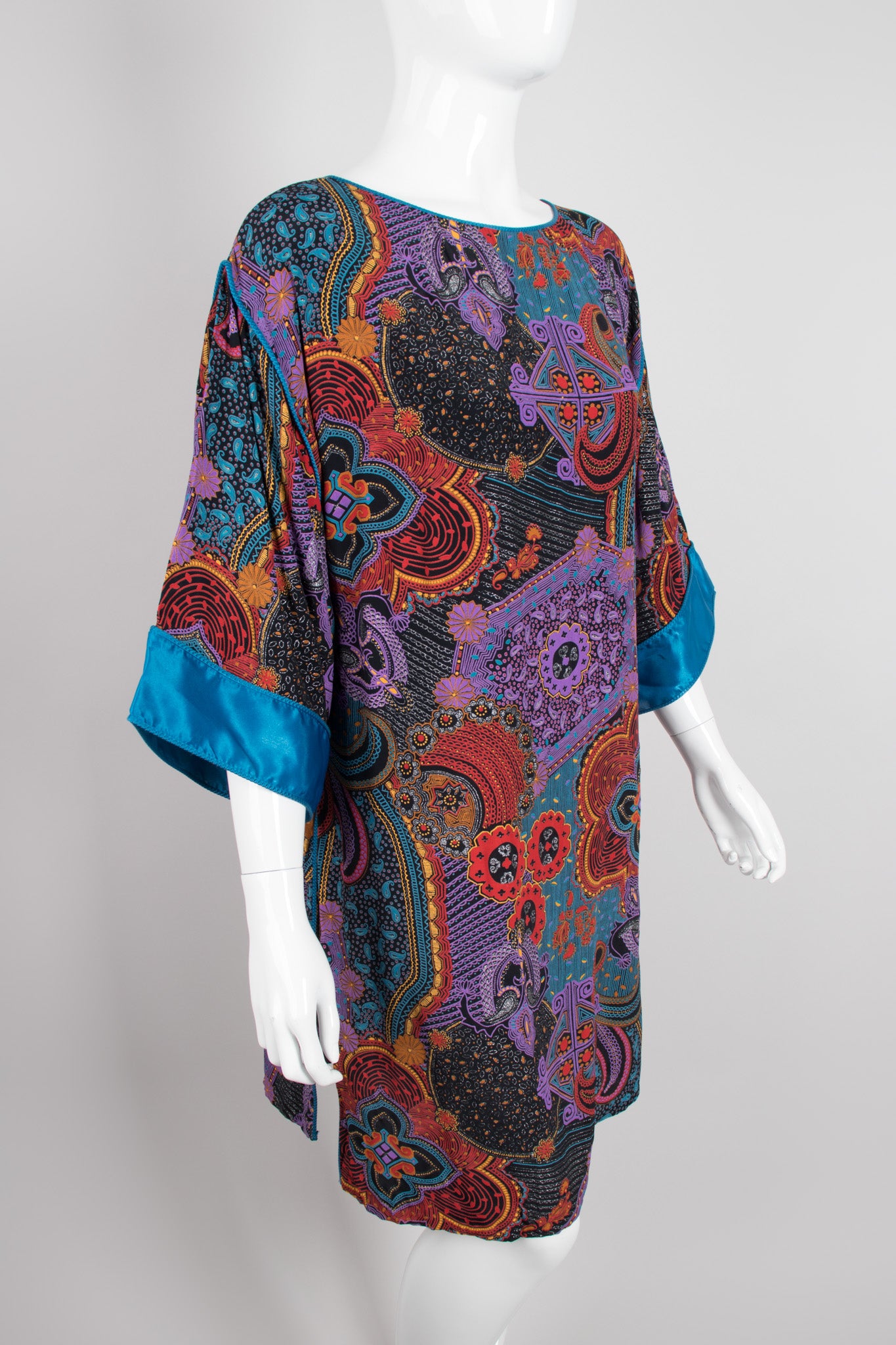 Mary McFadden Mixed Paisley Print Tunic